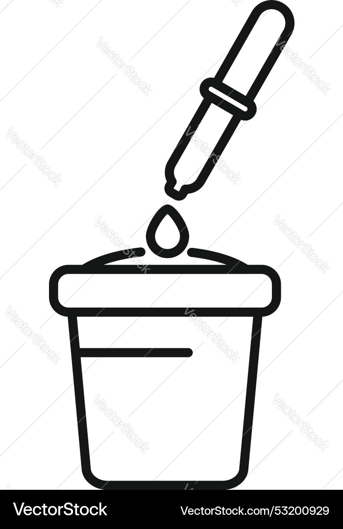 Pipette adding drop of liquid to beaker Pipette adding drop of liquid to beaker vector image