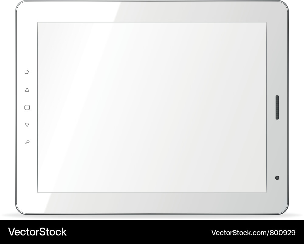 Tablet computer vector image
