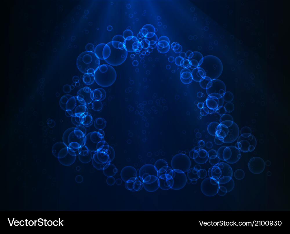 Abstract background with bubbles Vector Image