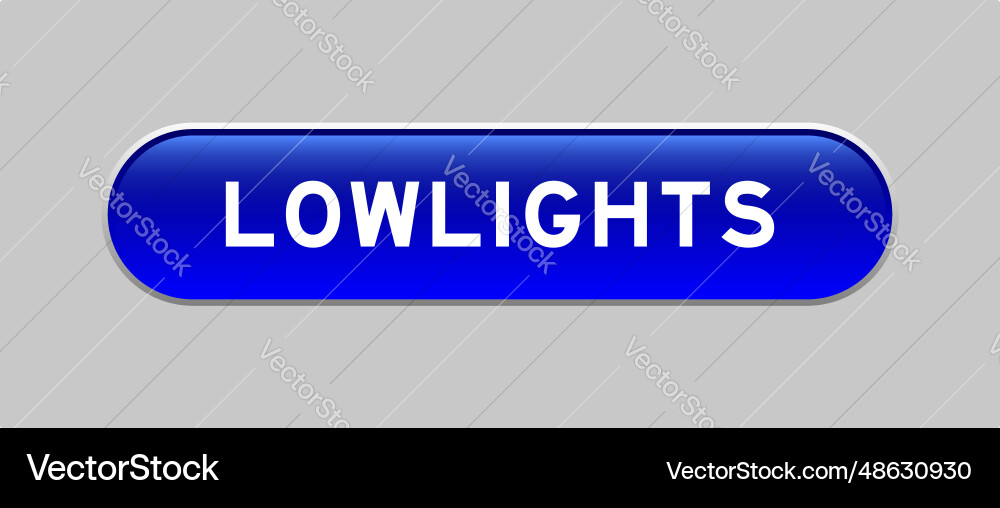 Blue color capsule shape button with word Blue color capsule shape button with word vector image