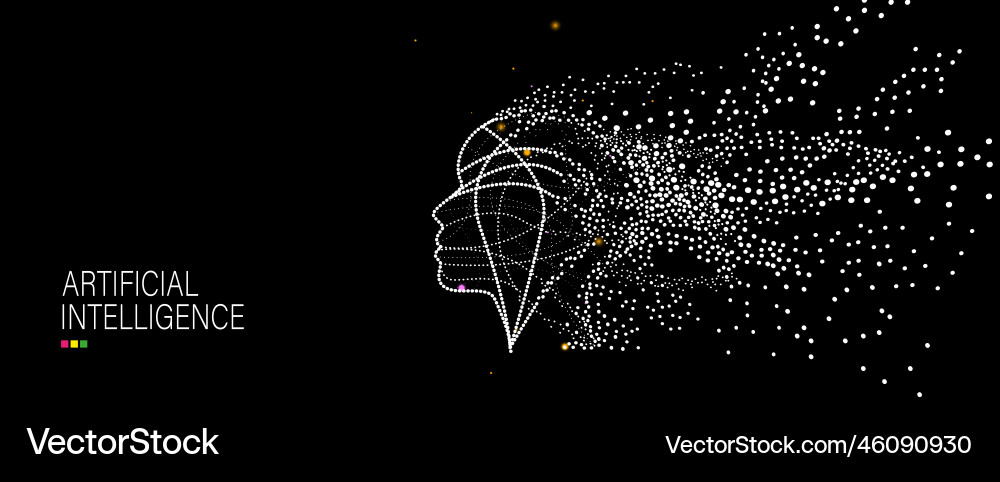 Conceptual technology of artificial intelligence Conceptual technology of artificial intelligence Vector Image