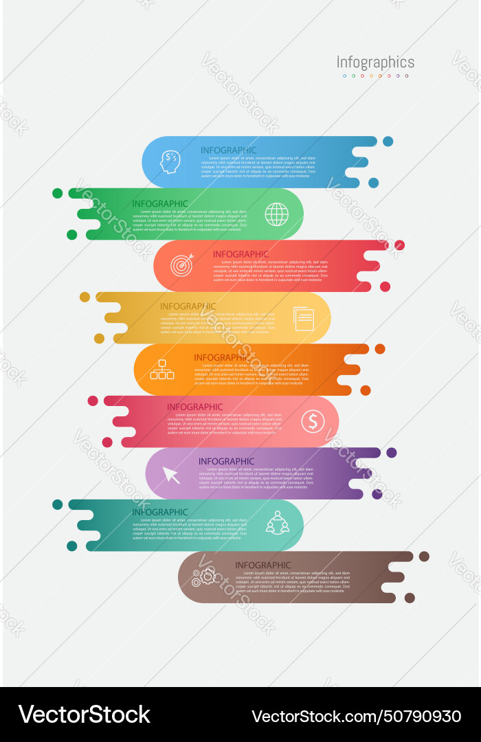 Data & Analytics Infographic Elements vector image