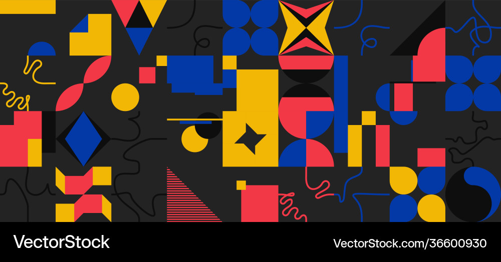 Dynamic Geometric Pattern vector image