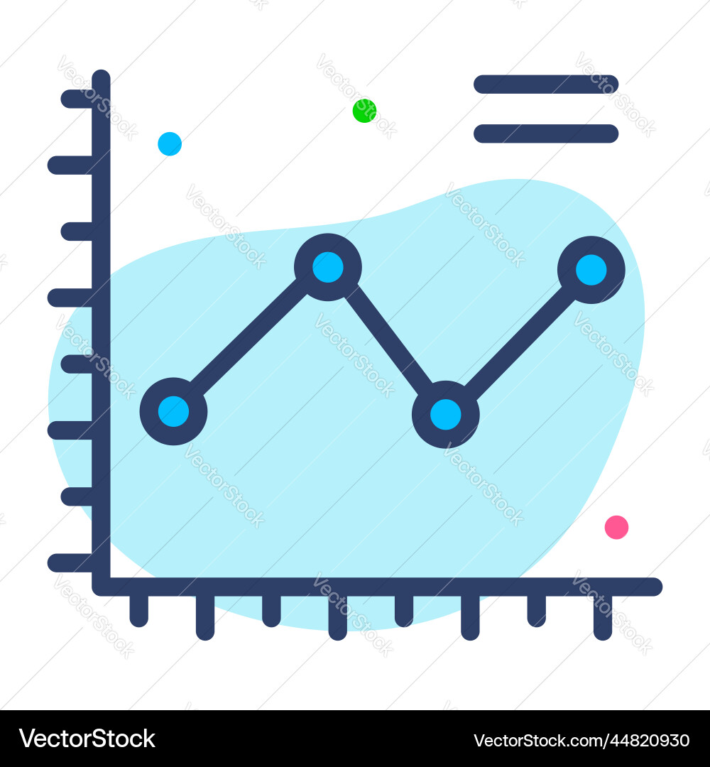 Graph icon user interface as a simple sign vector image