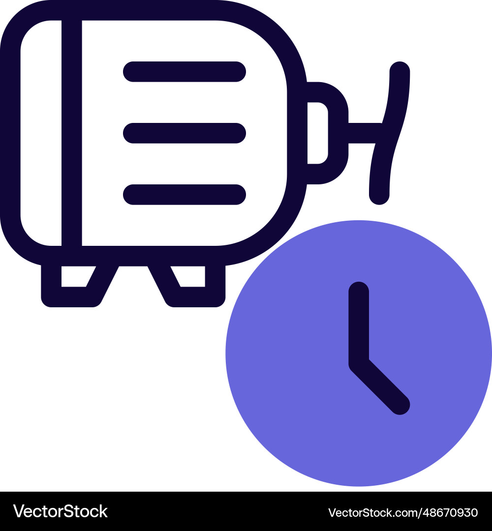 Machine powered faster through dynamo vector image
