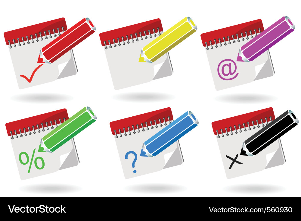 Notebooks Vector Image