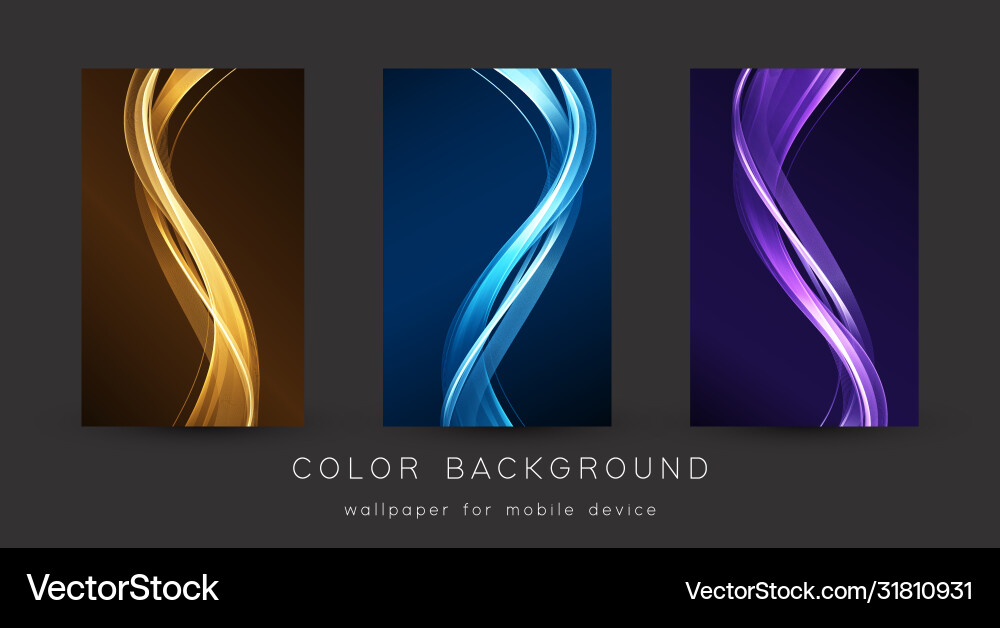 Abstract Color Wave Background vector image