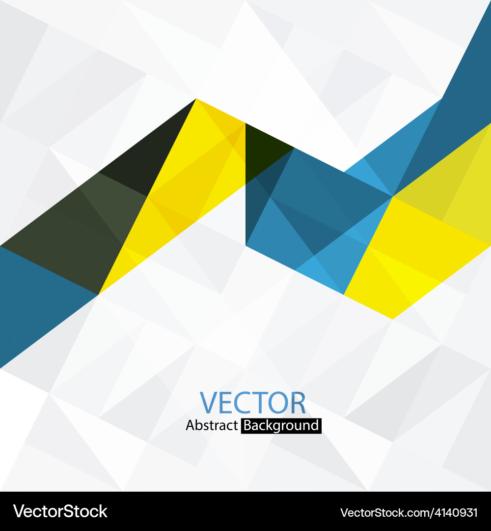 Abstract colorful triangles Royalty Free Vector Image