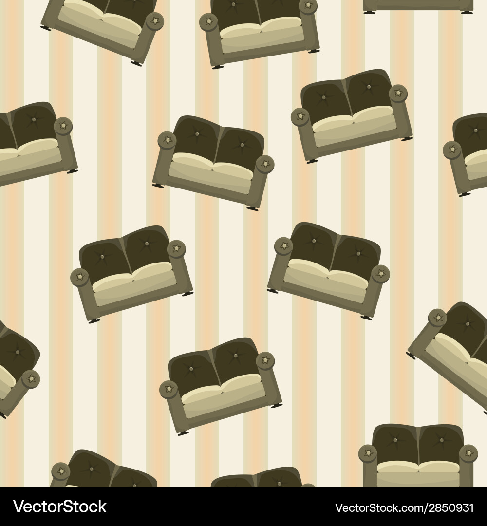 Background with sofas Vector Image
