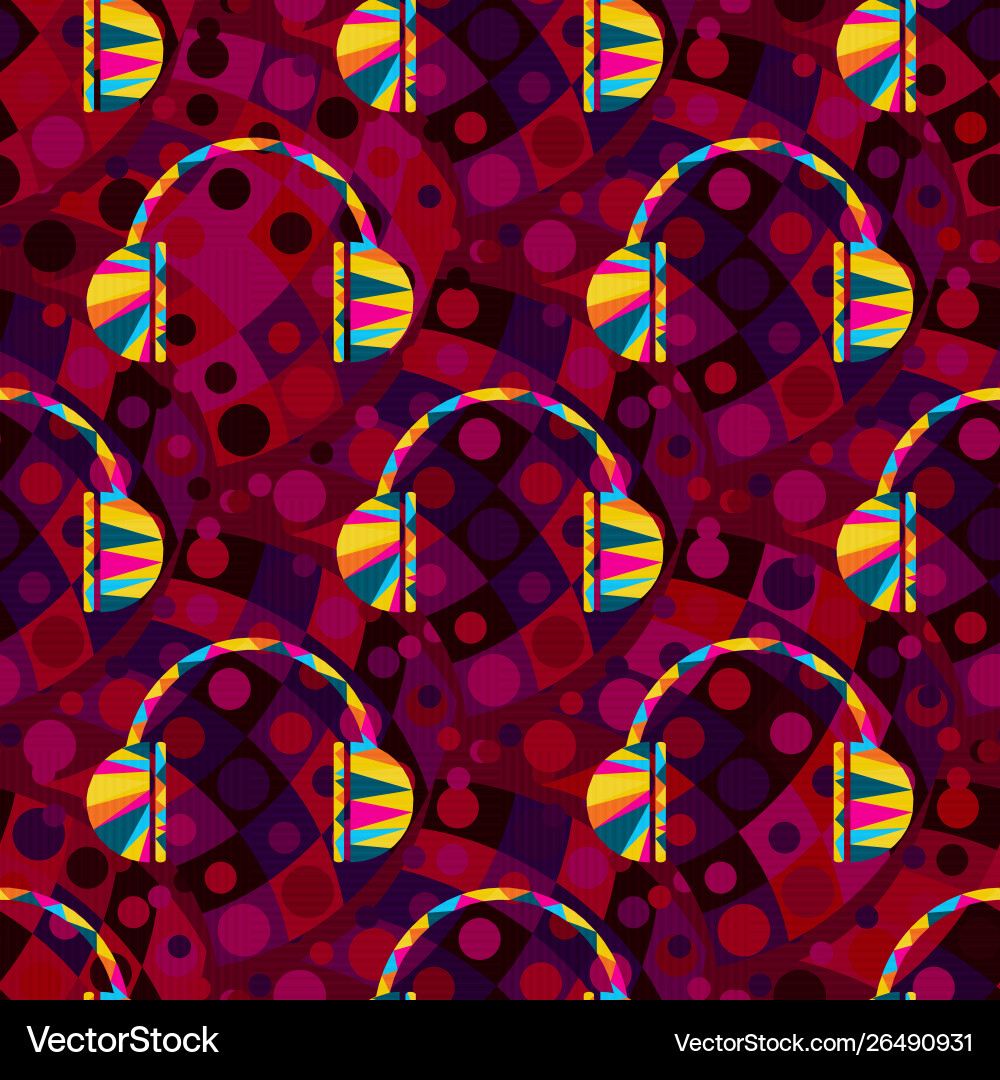 Colored abstract seamless pattern vector image