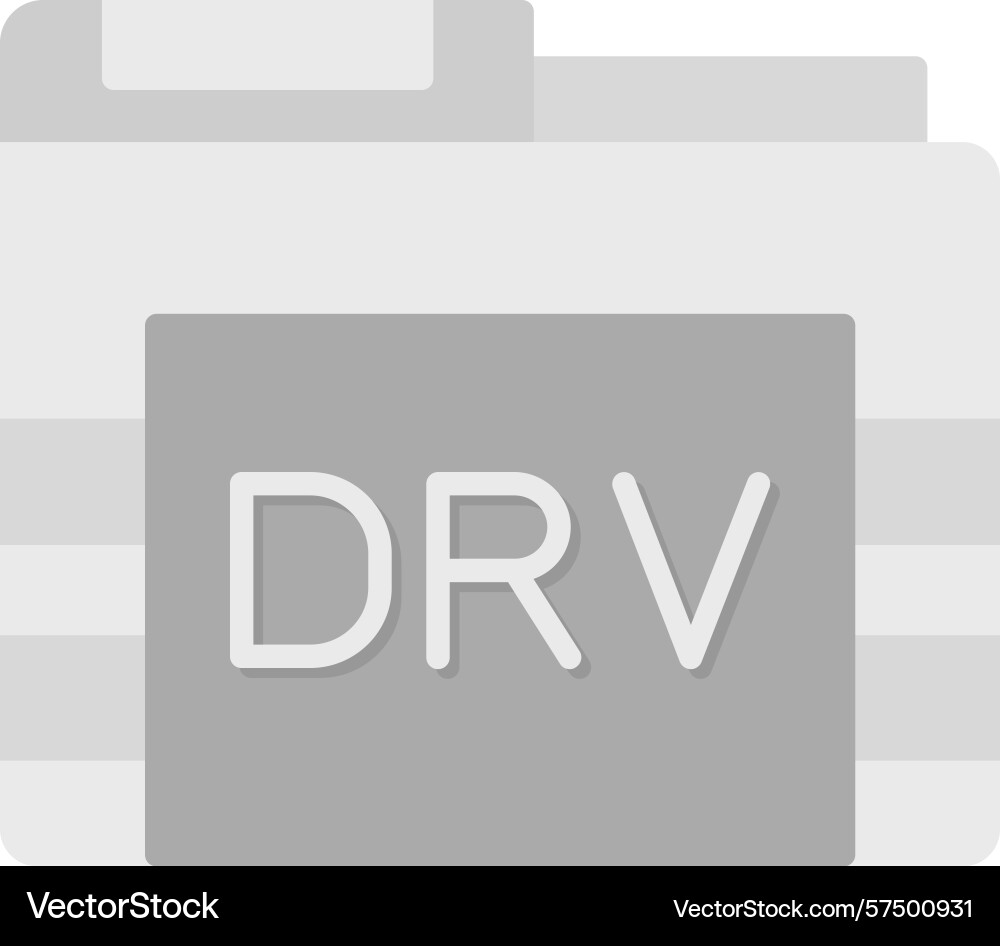 Drv folder icon Vector Image