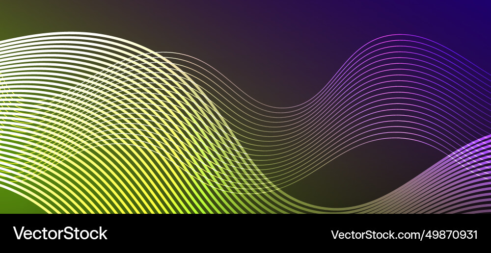 Dynamic wave geometric design Vector Image