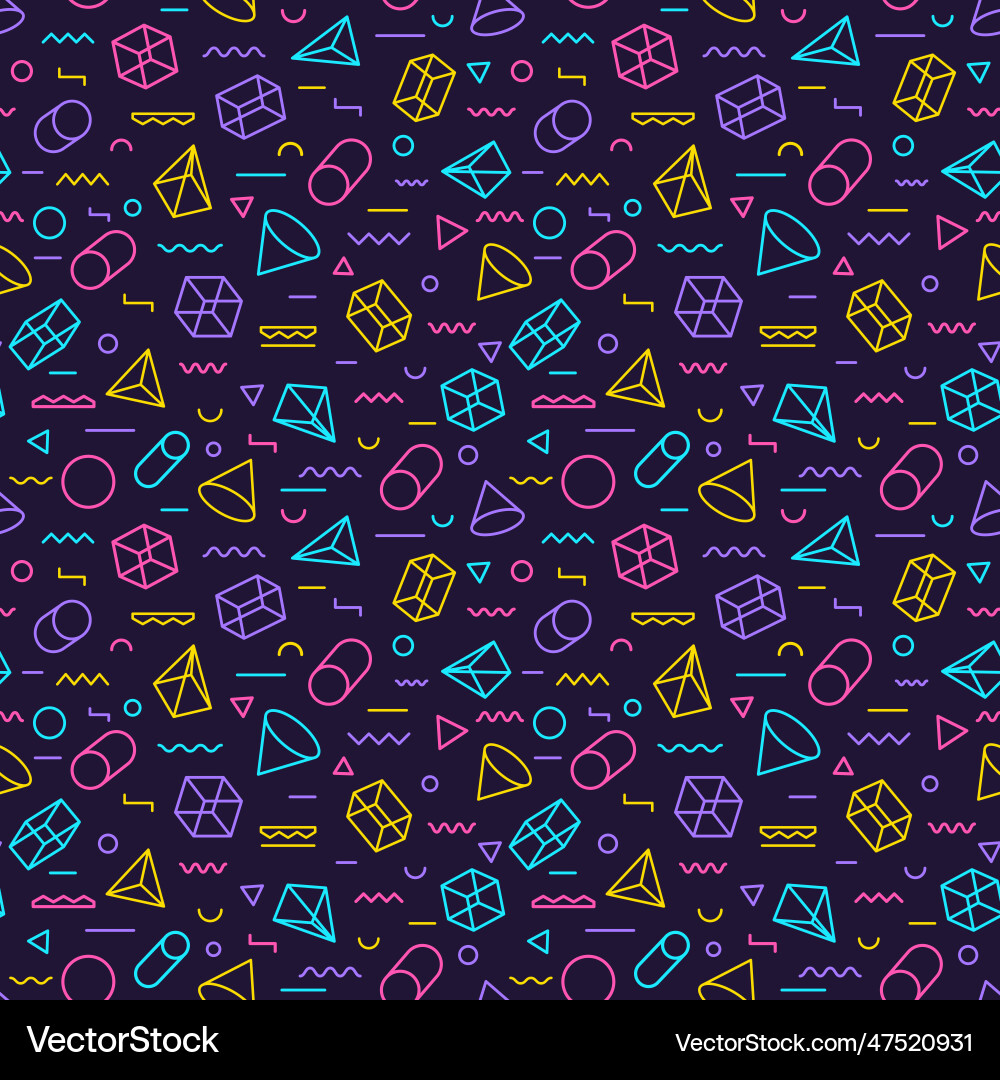 Geometric seamless pattern consisting of line Geometric seamless pattern consisting of line Vector Image