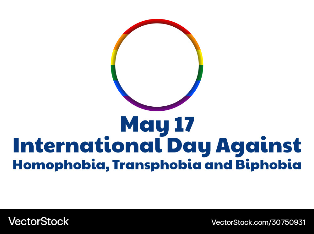 International day against homophobia International day against homophobia vector image