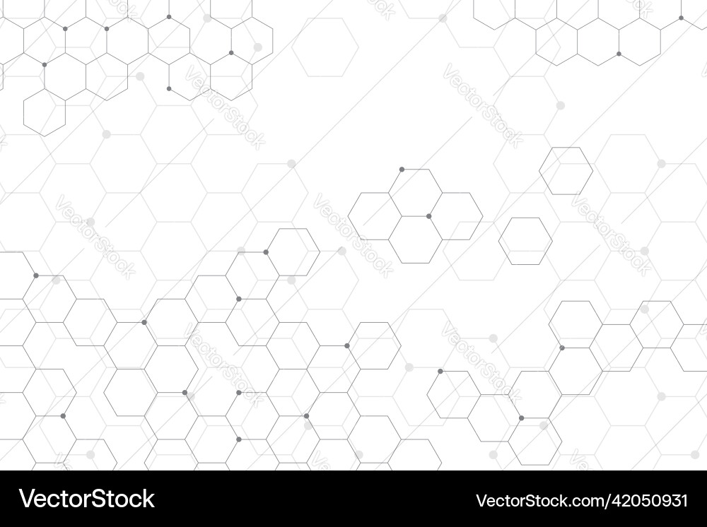 Modern Hexagonal Tech Pattern vector image