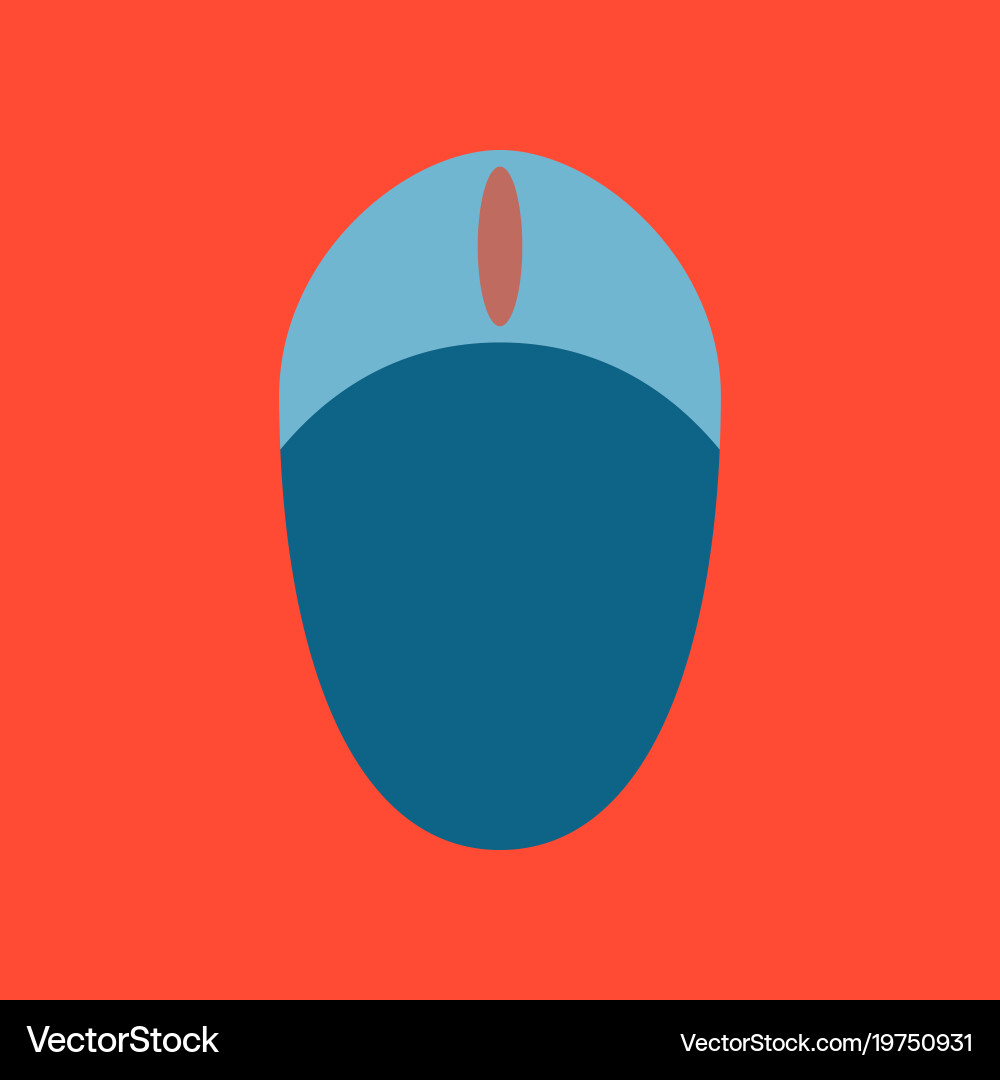 Technology gadget in flat design computer mouse vector image