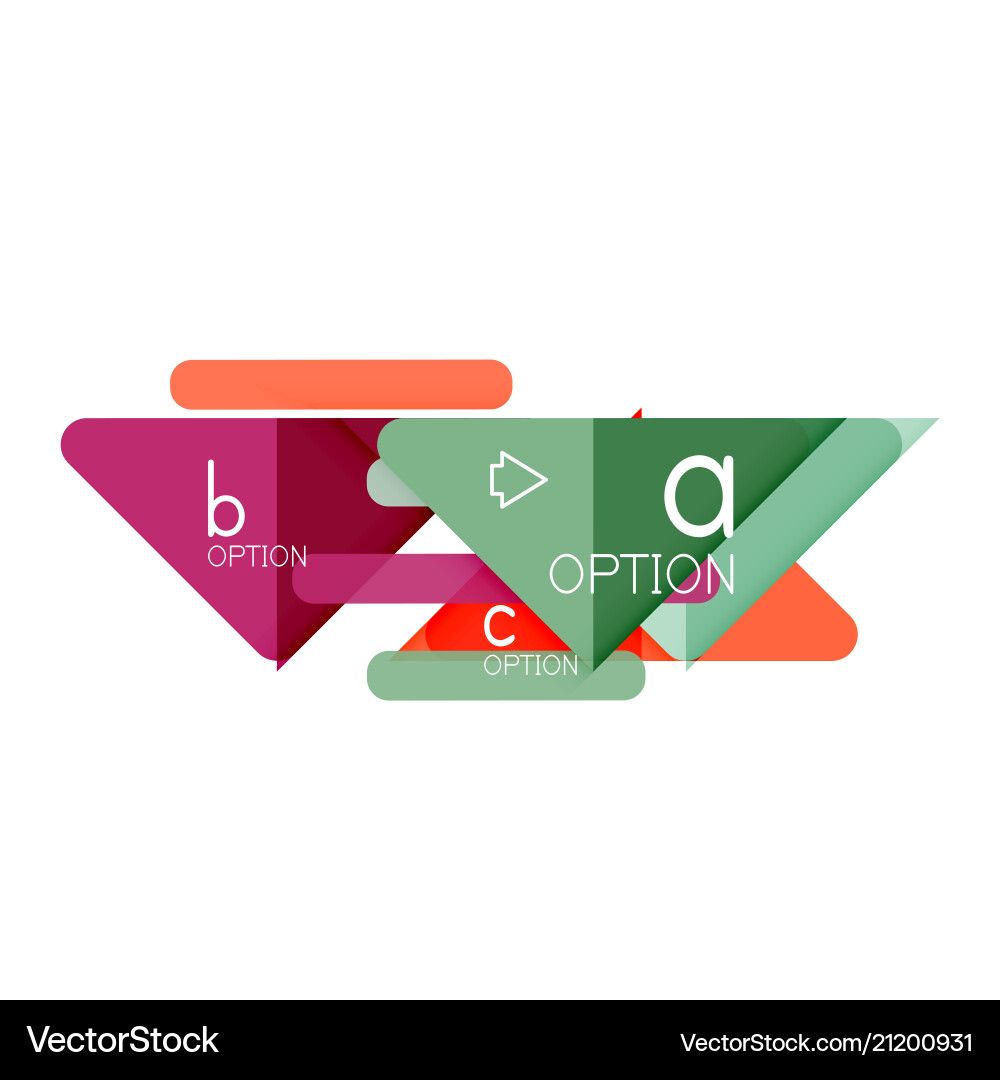 Triangle Data Visualisierung Design Option Triangle Data Visualisierung Design Option Vektorbild