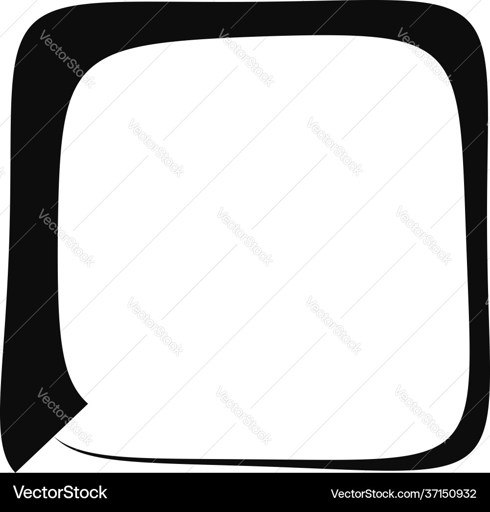 Abstract amorphous rounded square shape element Vector Image