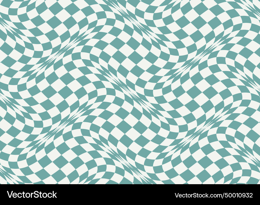 Abstract background with distorted checker board Vector Image