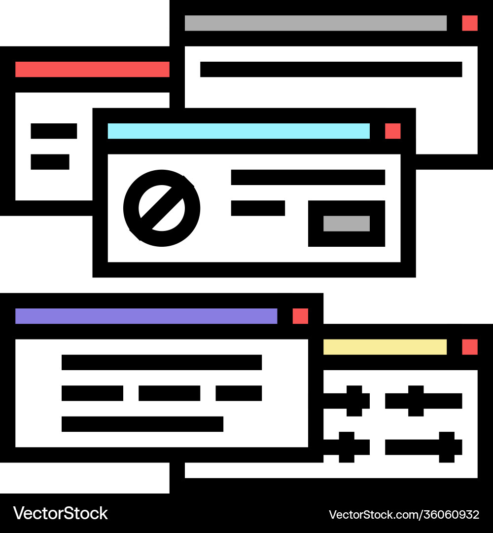 Computer customization color icon vector image