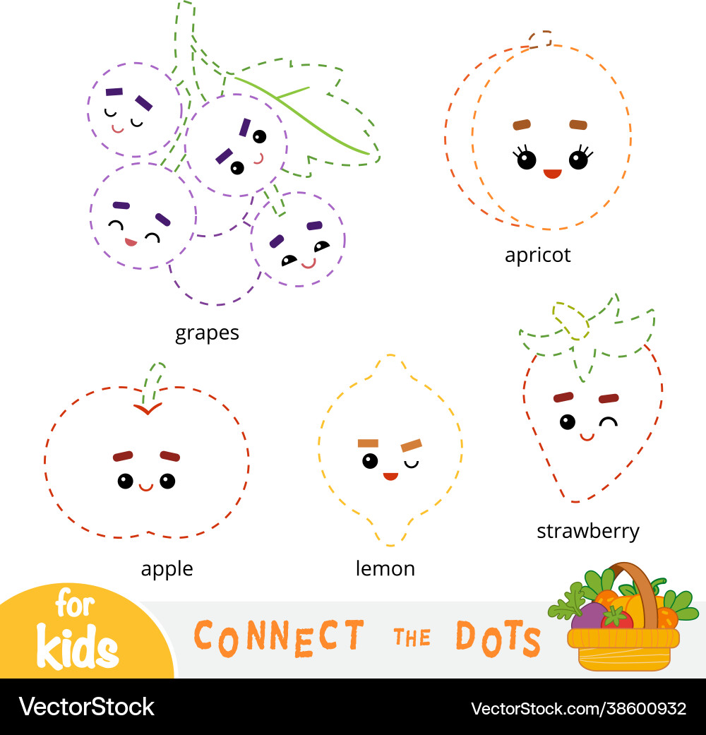 Connect dots game for children set cartoon Connect dots game for children set cartoon vector image