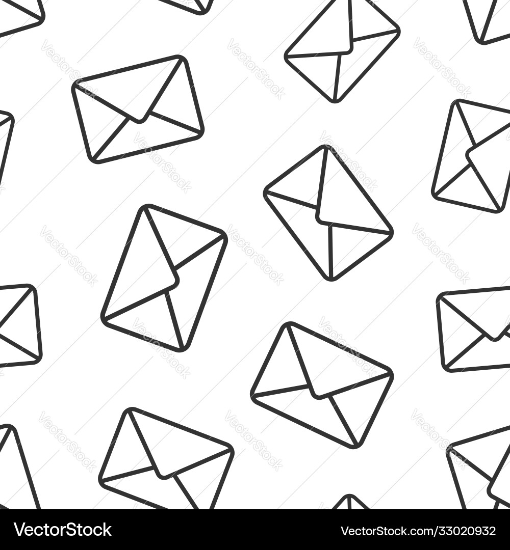 Email message icon in flat style mail document Email message icon in flat style mail document vector image