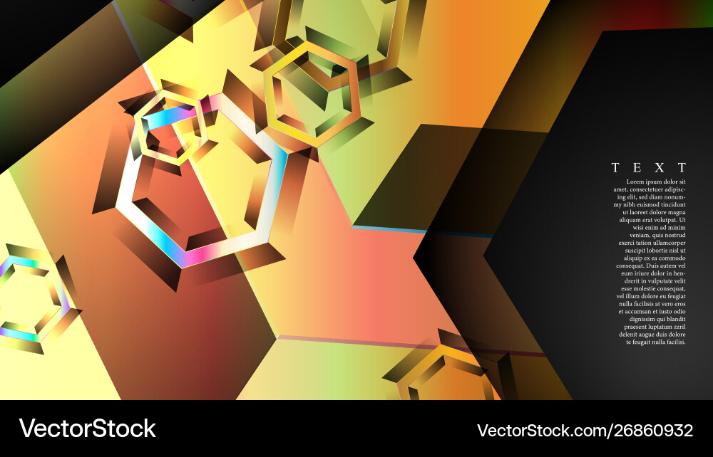 Overlapping hexagon backgrounds suitable for any vector image