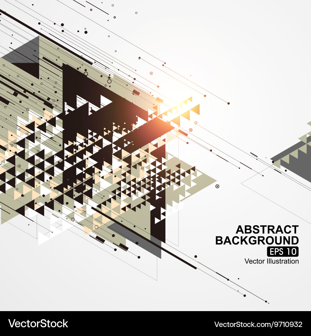Point line surface composition of abstract vector image