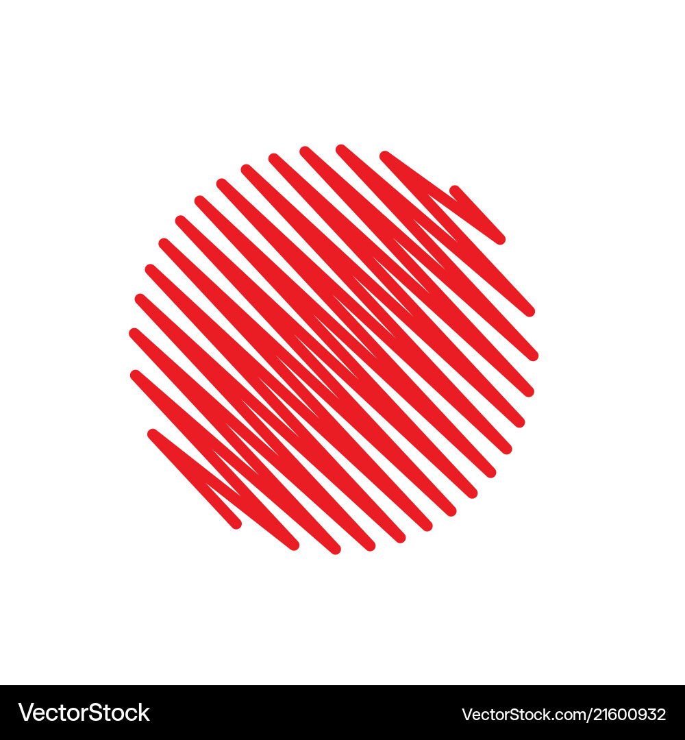 Red abstract circle scribble background Red abstract circle scribble background Vector Image
