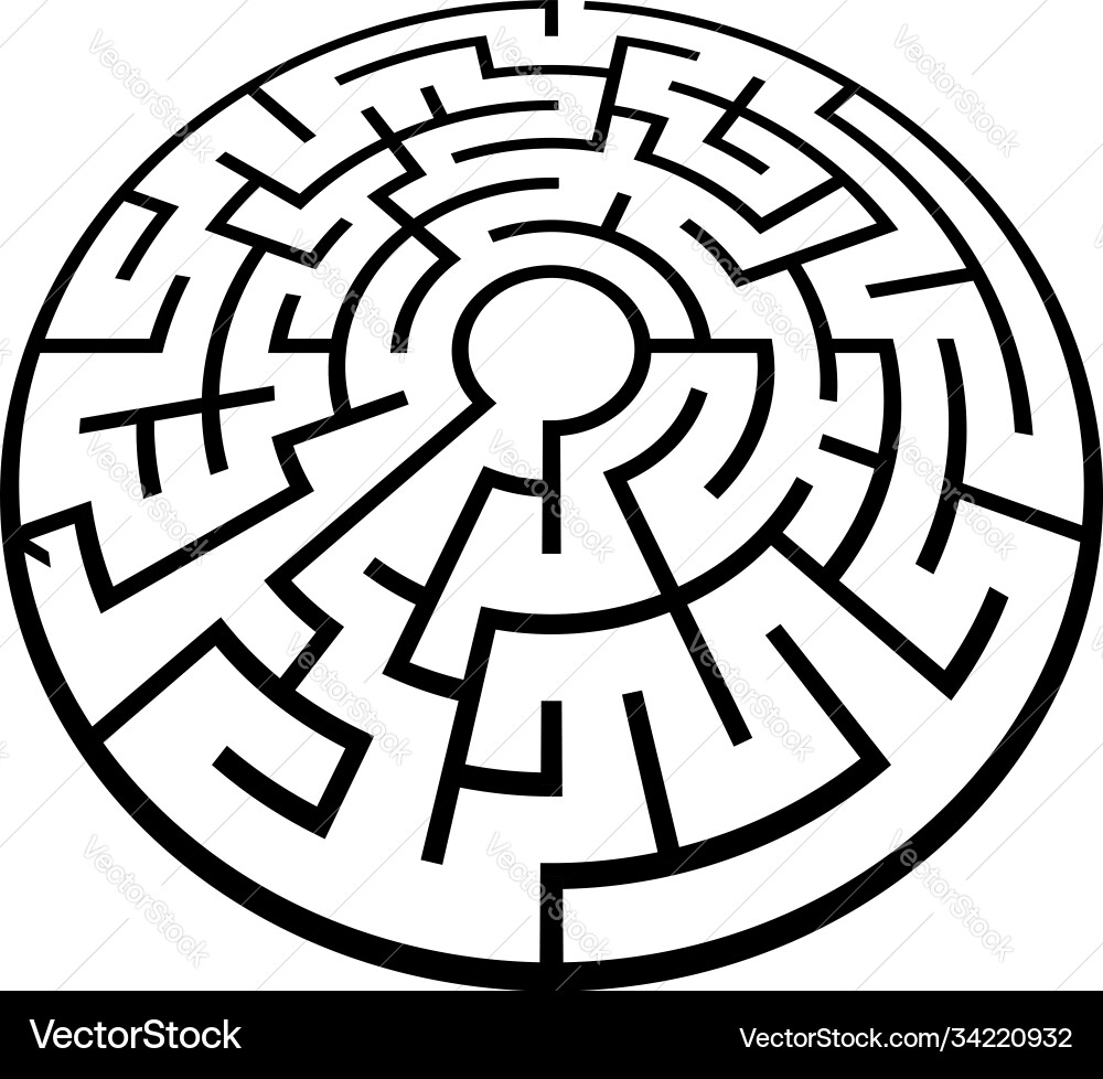 Solvable 3d maze labyrinth puzzle game Solvable 3d maze labyrinth puzzle game vector image