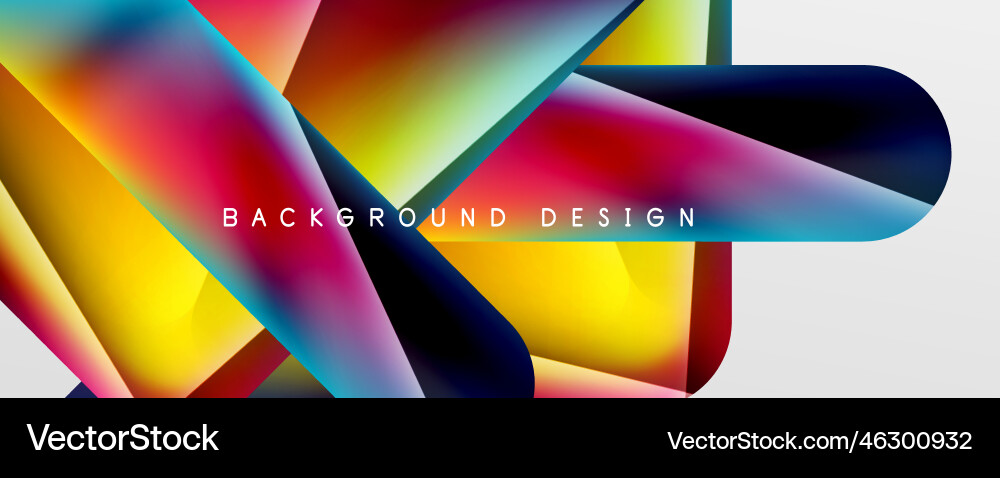 Triangle fluid color gradient abstract background Triangle fluid color gradient abstract background Vector Image