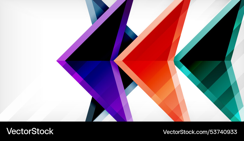 Abstract background color triangles and arrows Abstract background color triangles and arrows vector image