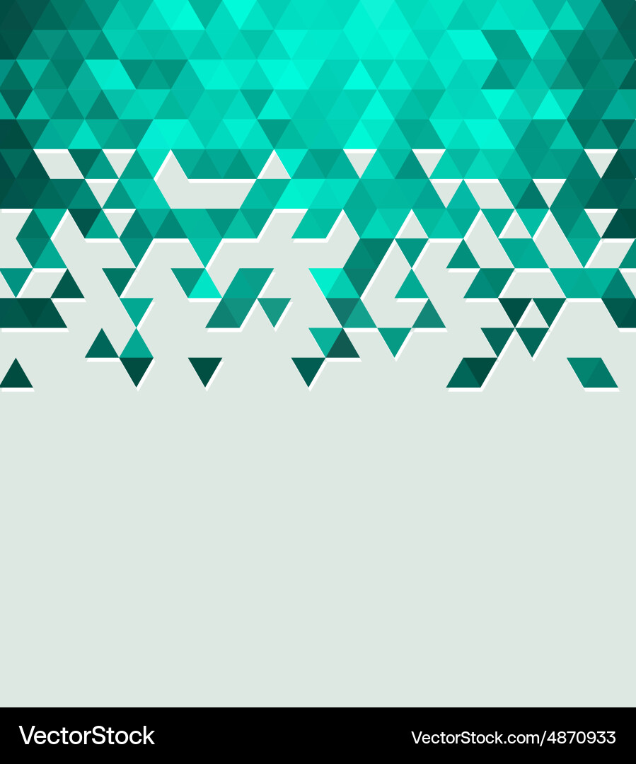 Abstract technology background with triangle vector image