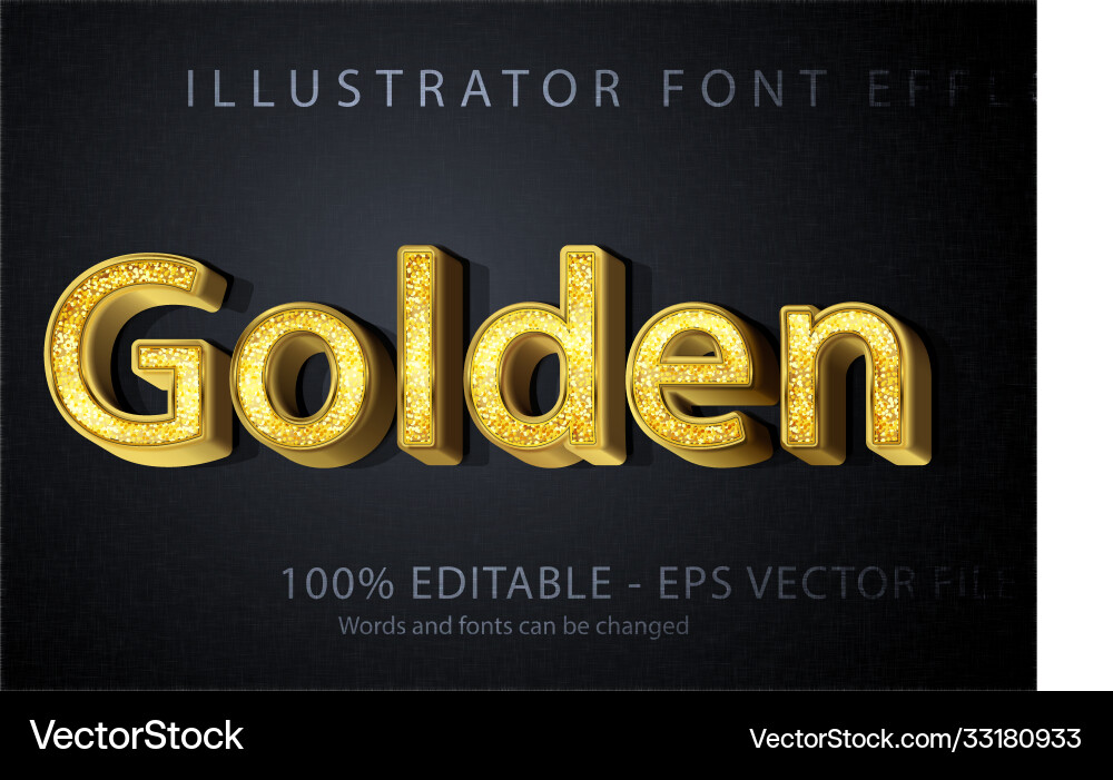 Editable text style effect typography template vector image