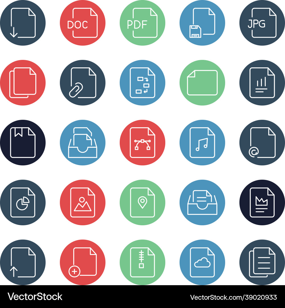 Files isolated icon which can easily modify Vector Image