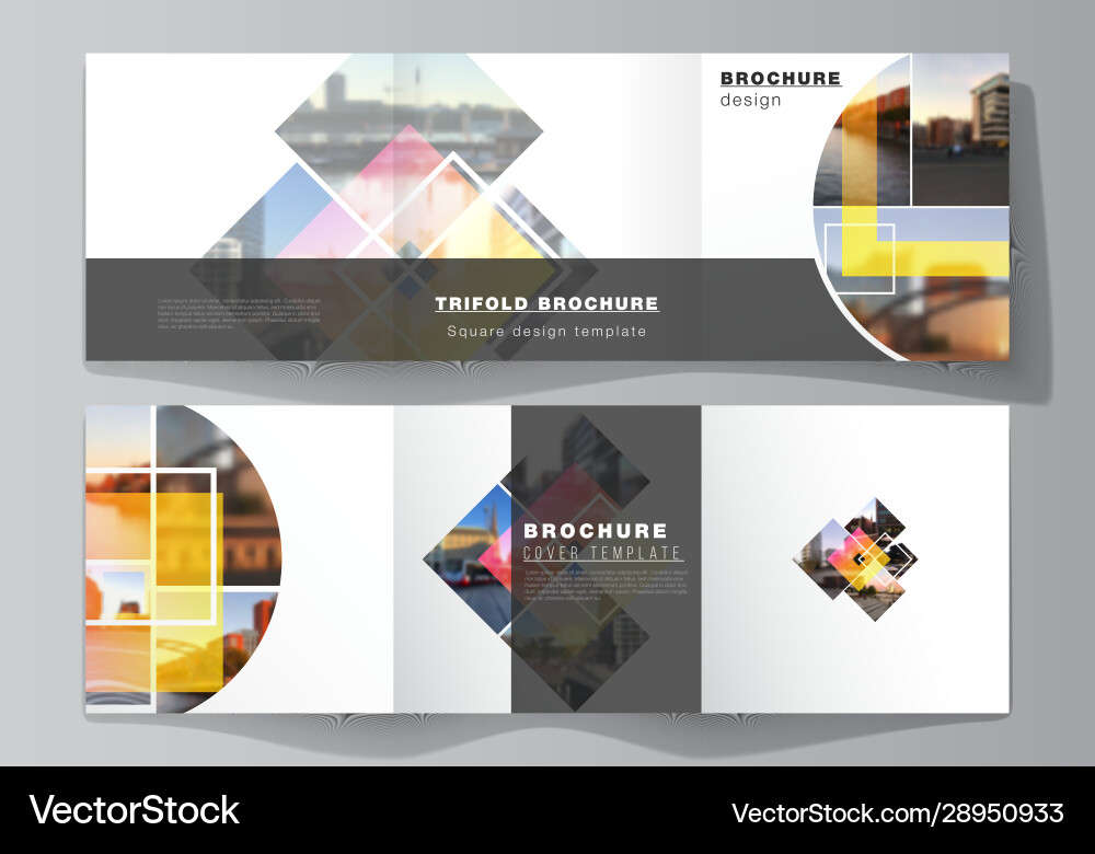 Minimal editable layout square Minimal editable layout square vector image