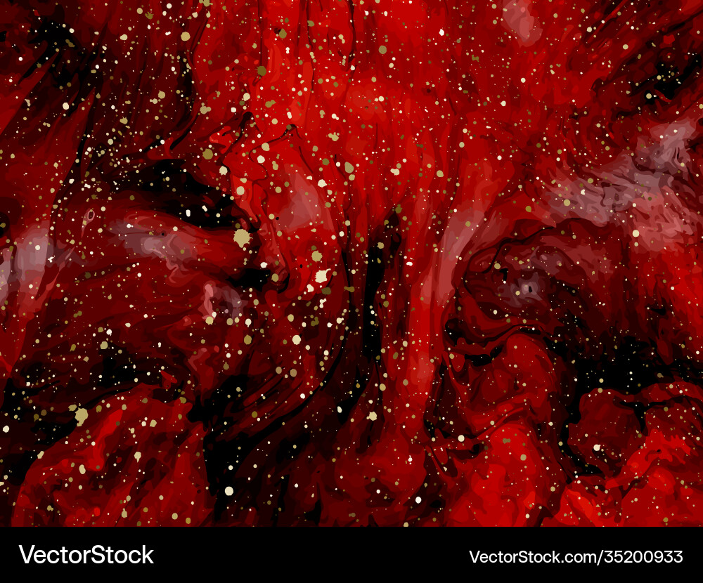 Red marbling with natural luxury style lines Red marbling with natural luxury style lines vector image
