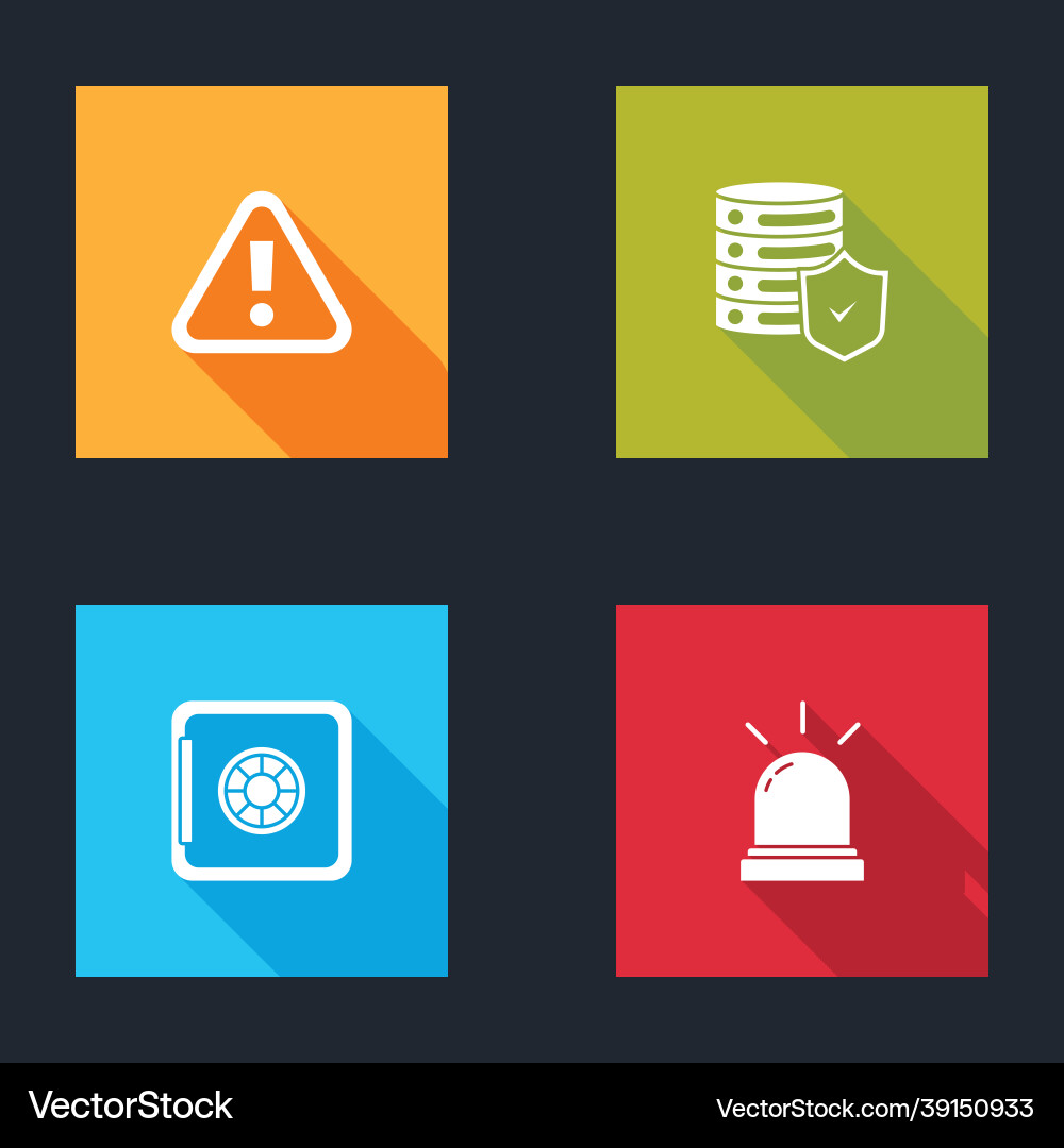 Set exclamation mark in triangle server Set exclamation mark in triangle server vector image
