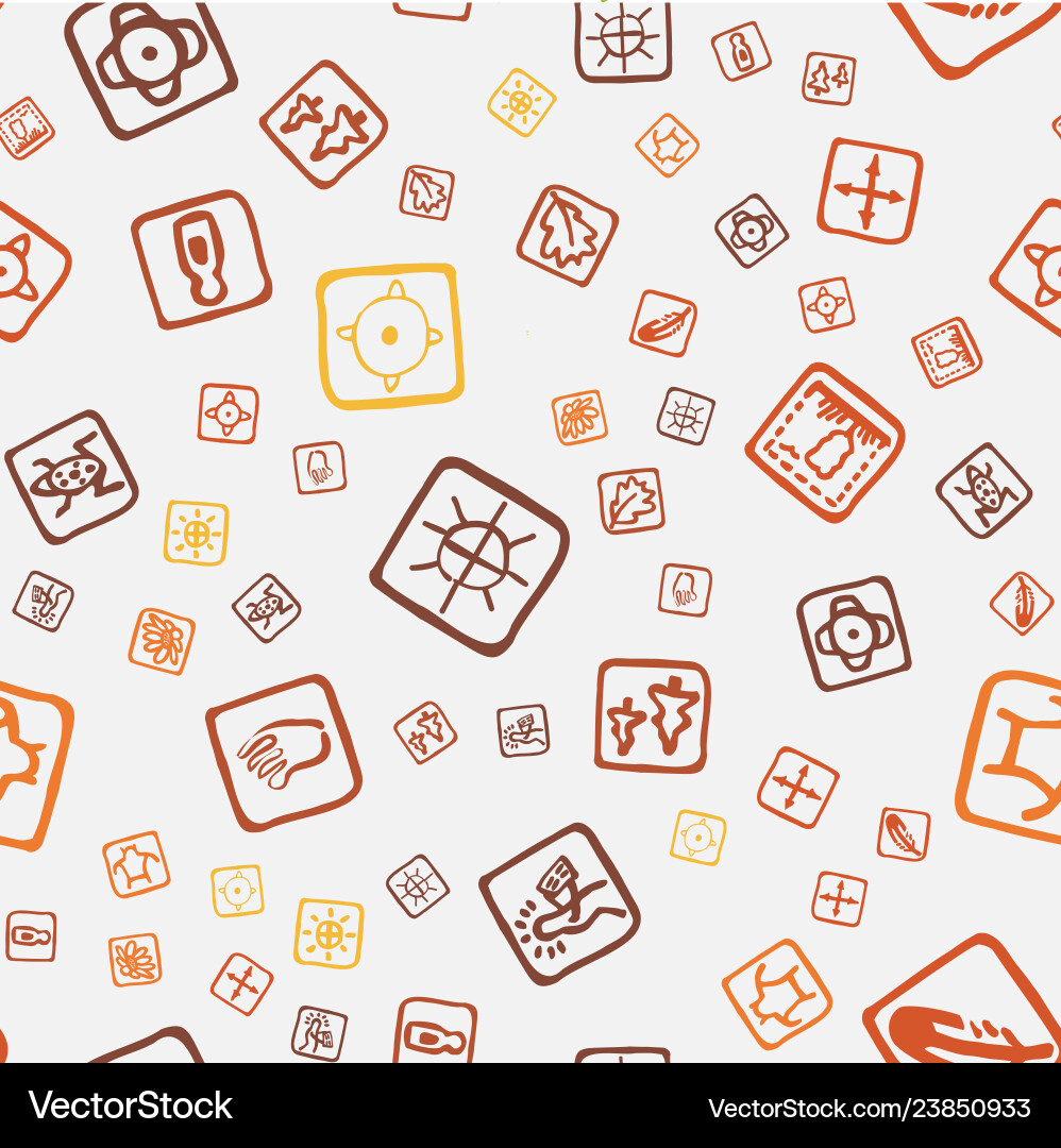 Streamless pattern with topographic icons Streamless pattern with topographic icons vector image