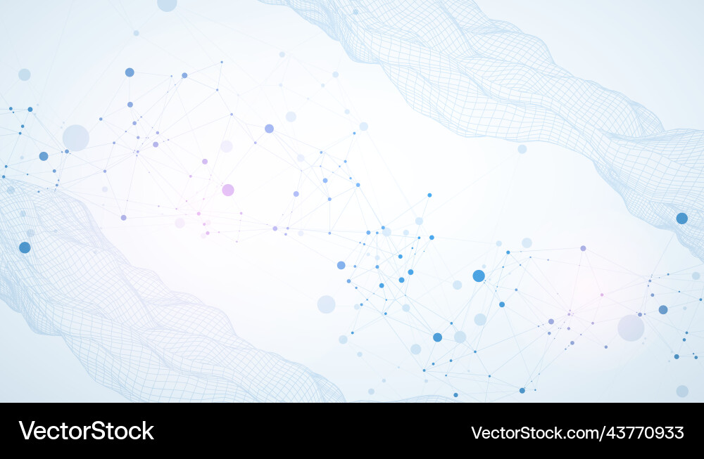 Template for science and technology presentation Template for science and technology presentation vector image