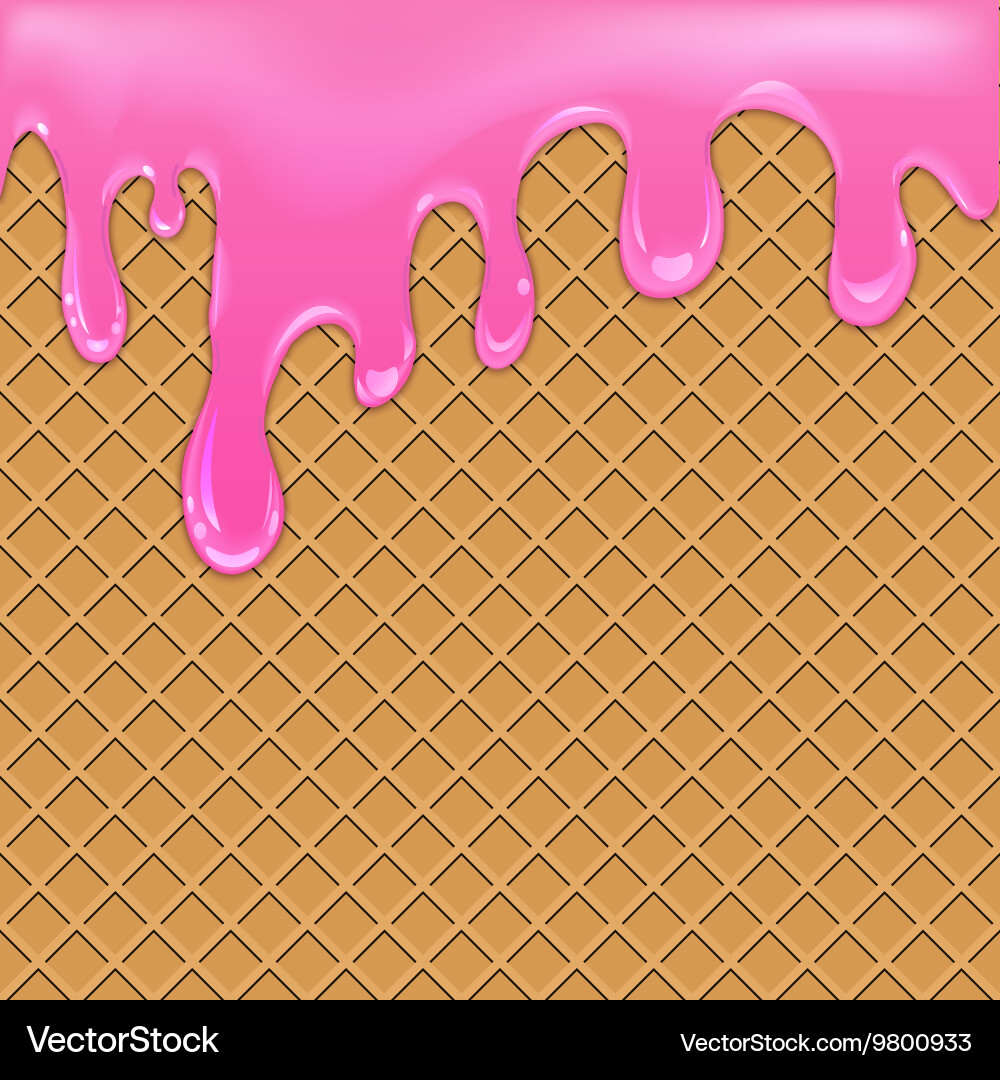 Waffle Background with Raspberry Jam vector image