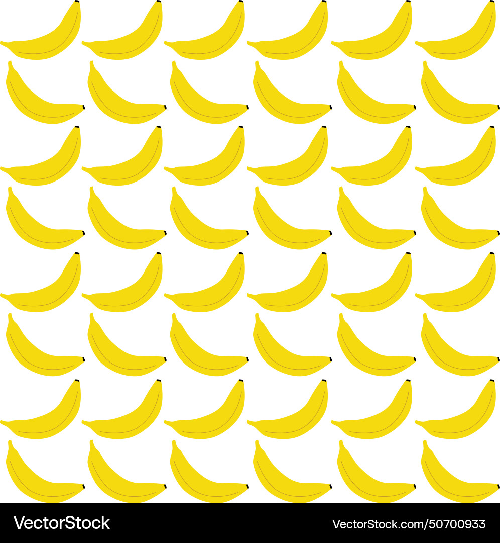 Yellow banana design pattern texture Vector Image