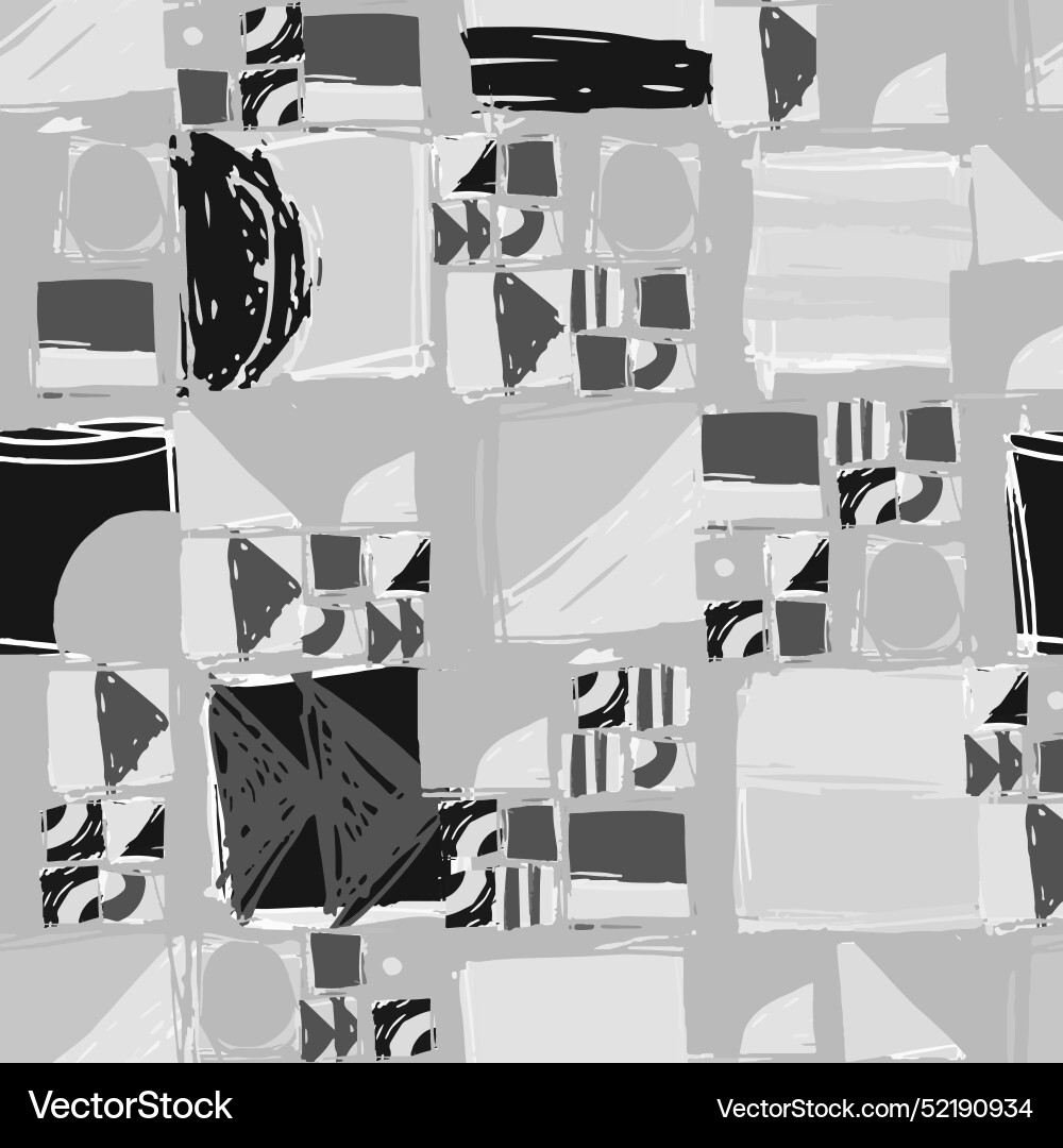 Abstract geometric pattern with squares and sharp Vector Image