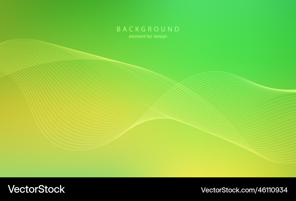 Abstract gradient background wave element Vector Image