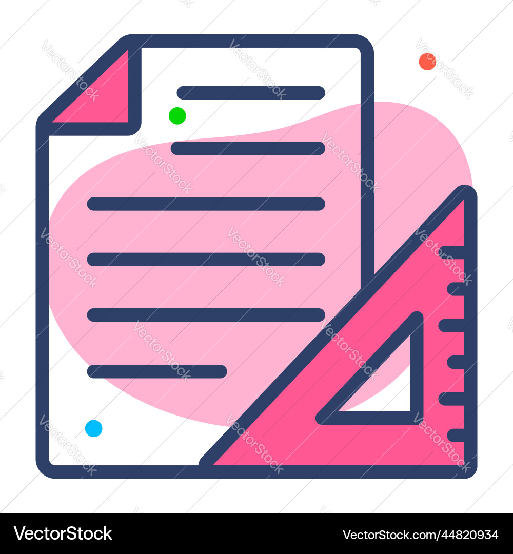 Measuring icon user interface as a simple sign vector image