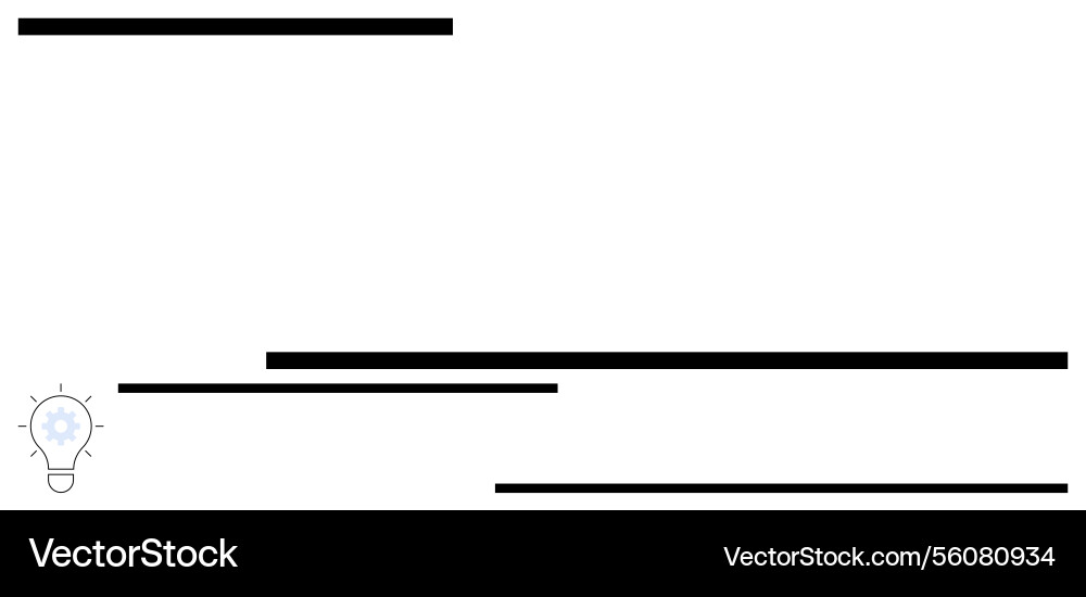 Minimalistic lightbulb with radiating lines Minimalistic lightbulb with radiating lines Vector Image