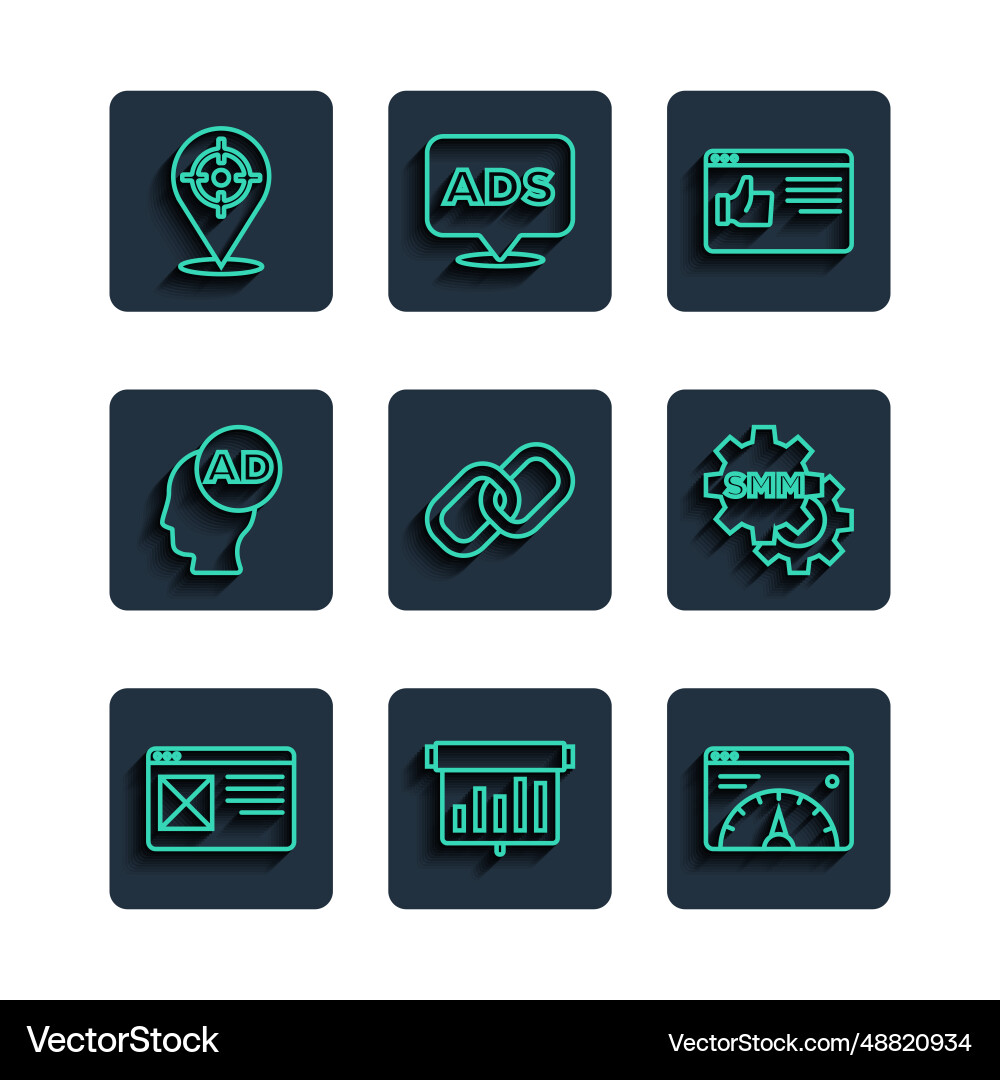 Set line browser window board with graph chart Set line browser window board with graph chart vector image