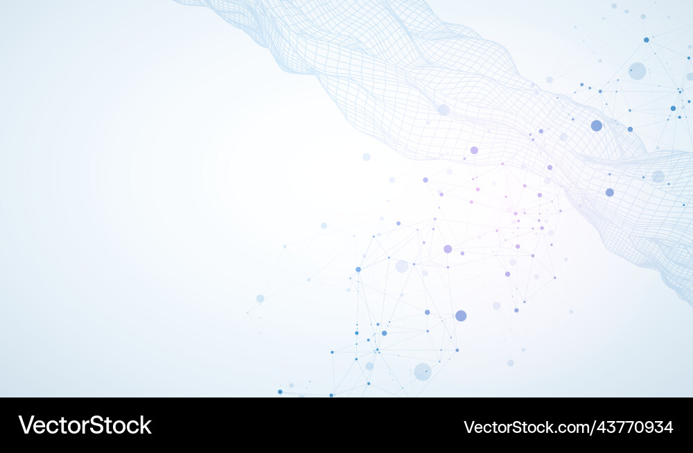 Template for science and technology presentation Template for science and technology presentation Vector Image