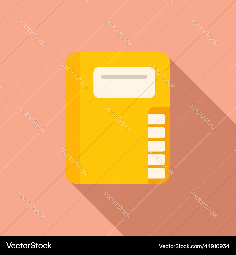 Web folder icon flat computer interface Web folder icon flat computer interface vector image