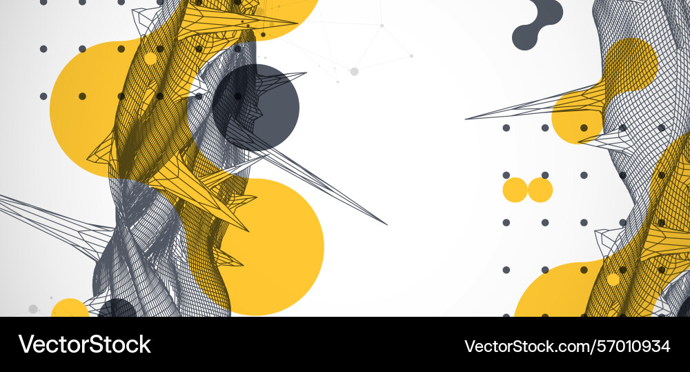 Wireframe Wissenschaft Hintergrund mit Plexus-Effekt Wireframe Wissenschaft Hintergrund mit Plexus-Effekt vektorbild